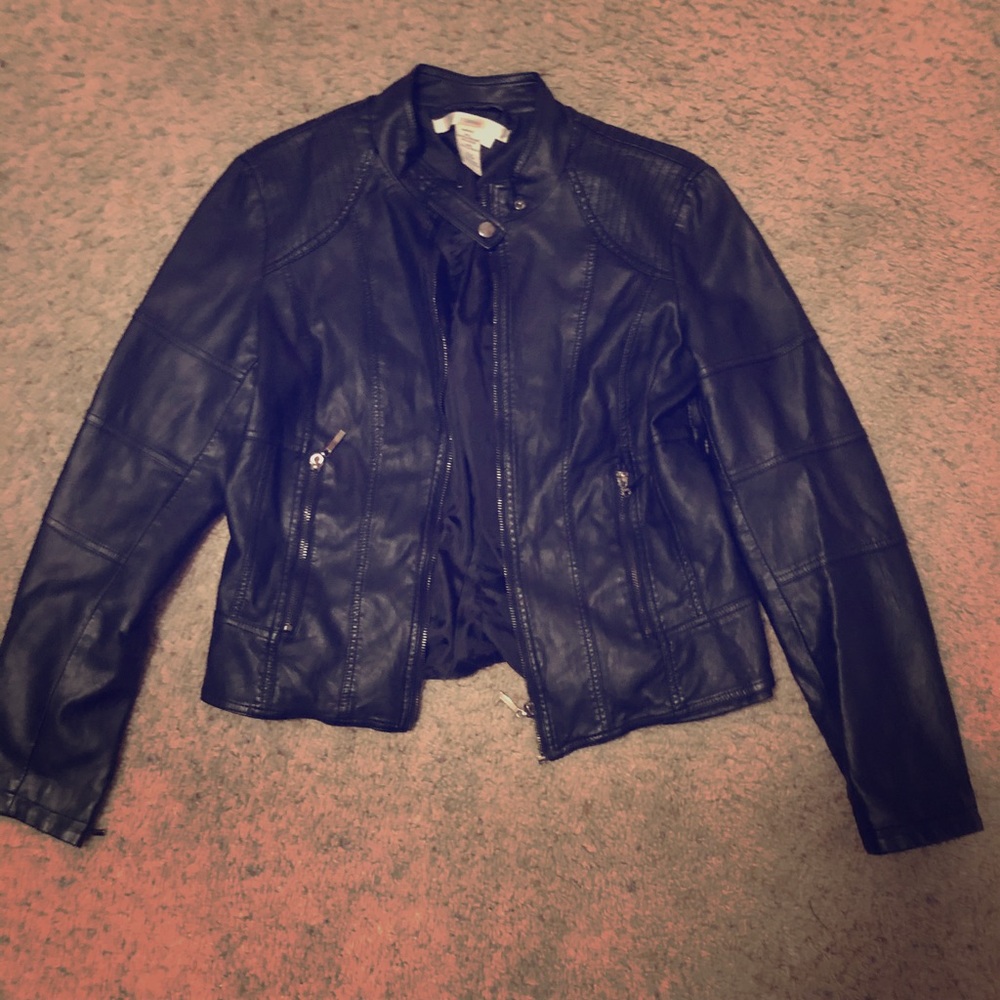 Faux Leather Jacket